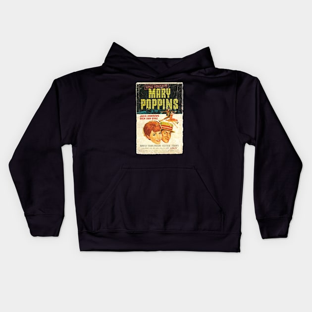 Mary poppins dancing Kids Hoodie by fatkahstore